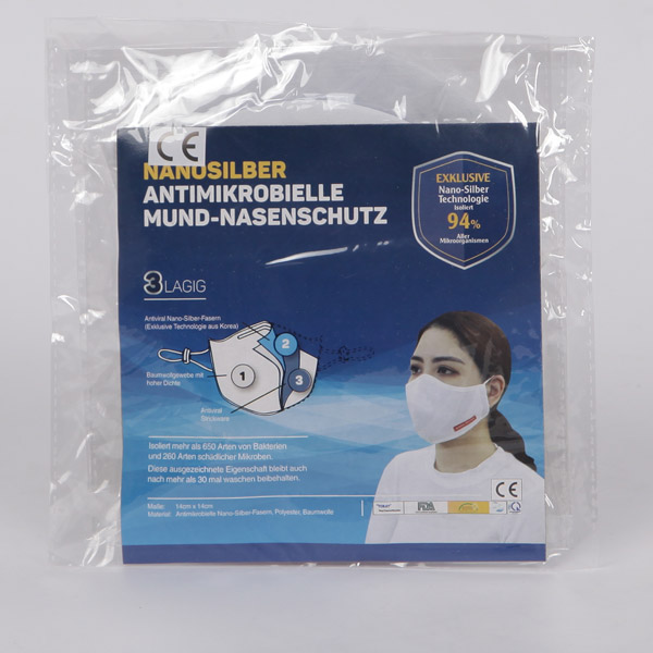 Nanosilber Antimikrobielle Mund-Nasenschutz