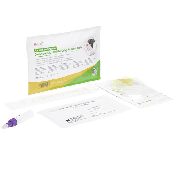 HOTGEN Covid-19 Antigen Rapid Test, Approval Private Use / Self-administration by Lay Persons